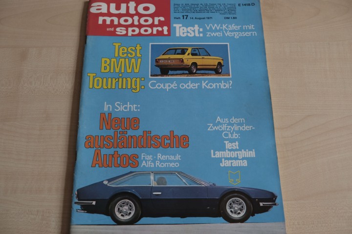Deckblatt Auto Motor und Sport (17/1971)